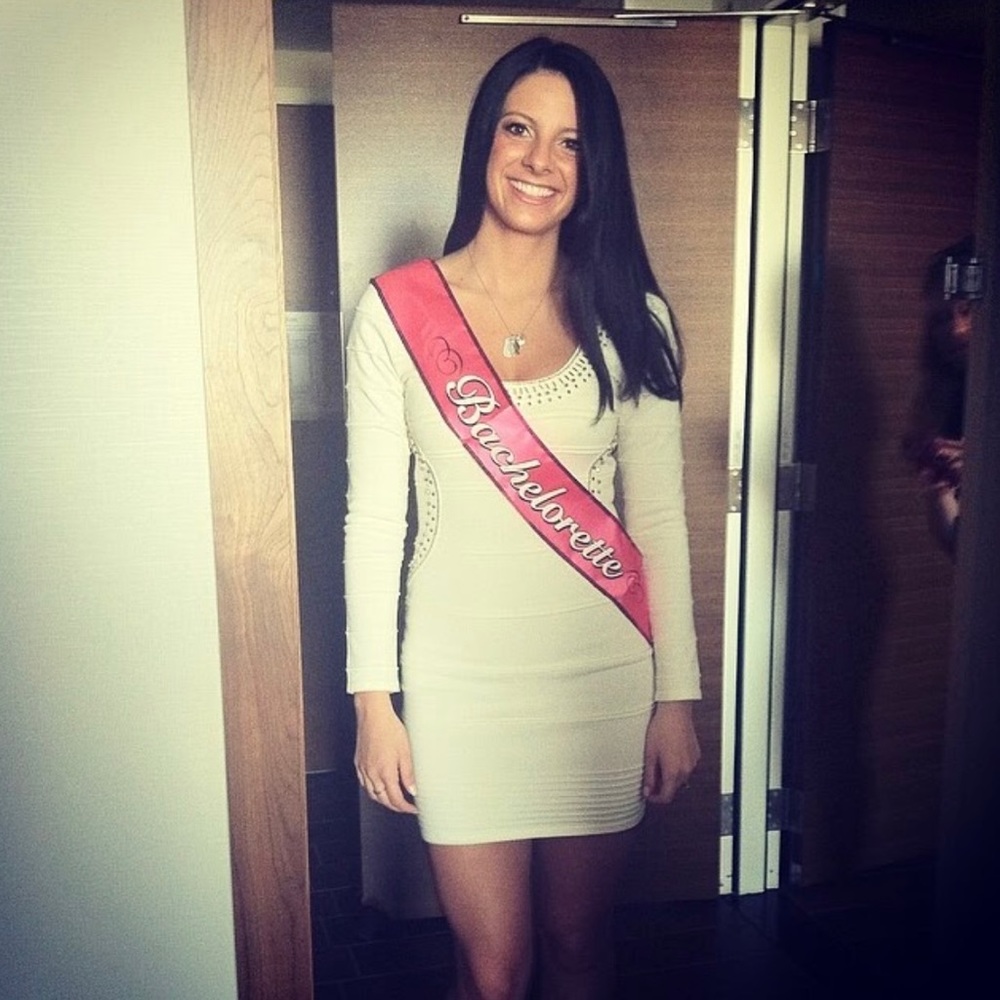 White Bodycon Long Sleeve Dress